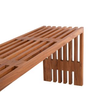 Bench Niya Hm9829 made of solid teak wood 139.5x34.5x48.5hcm