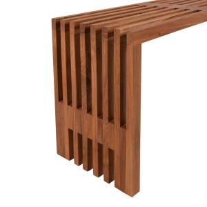Bench Niya Hm9829 made of solid teak wood 139.5x34.5x48.5hcm