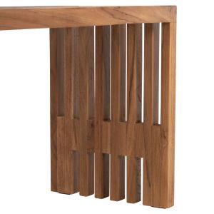 Bench Niya Hm9829 made of solid teak wood 139.5x34.5x48.5hcm