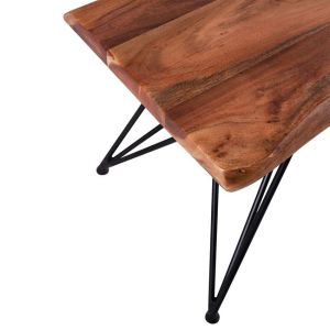 Bench Rio Hm8182 acacia solid wood 178χ42χ45