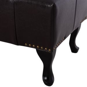 Bench T,chesterfield Emma dark brown Hm226,01