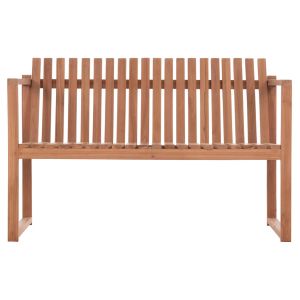 Bench with 2 seats Ved Hm18124 teak in natural color 130x60x86 cm.