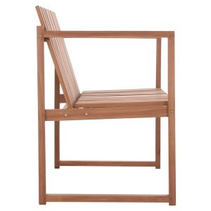 Bench with 2 seats Ved Hm18124 teak in natural color 130x60x86 cm.