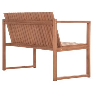 Bench with 2 seats Ved Hm18124 teak in natural color 130x60x86 cm.