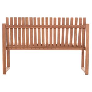 Bench with 2 seats Ved Hm18124 teak in natural color 130x60x86 cm.