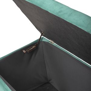 Bench with storage chest Cypress Hm279,13 plush green 90x50x52hcm
