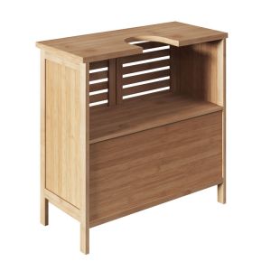 Bathroom bench-cabinet Sicela natural color 60.5x28x59cm