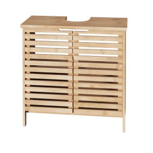 Bathroom bench-cabinet Sicela natural color 60.5x28x59cm
