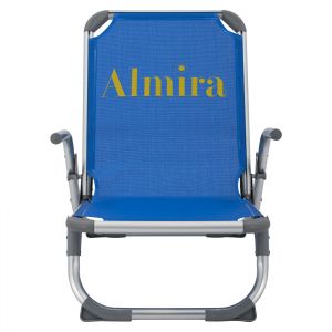 Beach chair Hm5053,01 blue aluminum 56x70x66cm