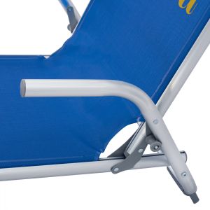 Beach chair Hm5053,01 blue aluminum 56x70x66cm