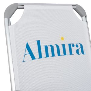 Beach chair Hm5053,03 white aluminum 56x70x66cm