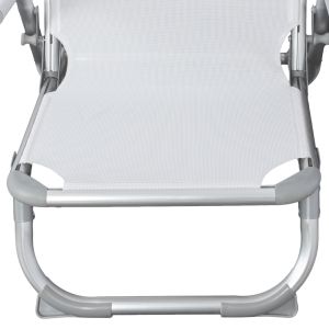 Beach chair Hm5053,03 white aluminum 56x70x66cm