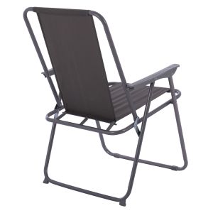 Beach chair Hm5148.01 gray fabric and metal base