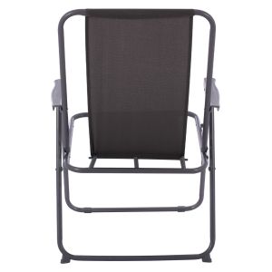 Beach chair Hm5148.01 gray fabric and metal base