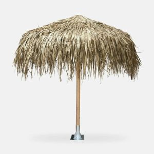 Tropical beach umbrella with supports D240x270hcm Hm5897