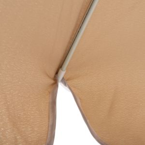 Beach umbrella with 8 fiberglass spokes 2.00m Hm6015.04 color mocha-white pole