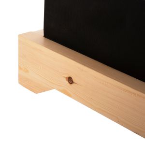 Beach lounger Ikaria Hm10623,01solid pine-black cushion 20cm Thick