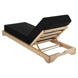 Beach lounger Ikaria Hm10623,01solid pine-black cushion 20cm Thick