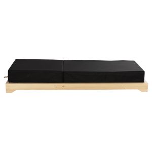 Beach lounger Ikaria Hm10623,01solid pine-black cushion 20cm Thick