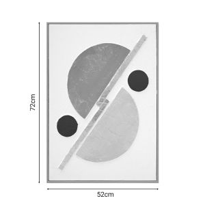 Wall canvas Geometric Inart 52x4.5x72cm