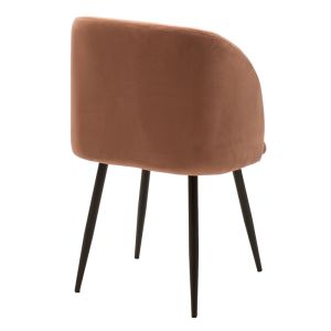 Plush chair Leah Oasis color ash rose
