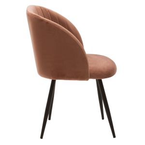 Plush chair Leah Oasis color ash rose