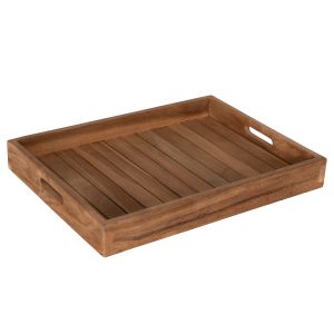 Trays set of 3 pcs Hm7894 made of solid teak wood 39x29x7cm