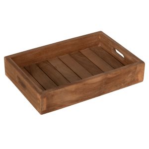 Trays set of 3 pcs Hm7894 made of solid teak wood 39x29x7cm