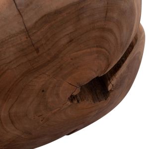 Floor decoration Clemor (l) Hm18302 sphere, made of solid teak wood - natural color φ50cm.