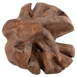 Floor decoration Clemor (l) Hm18302 sphere, made of solid teak wood - natural color φ50cm.