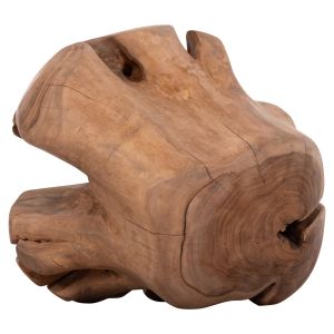Floor decoration Clemor (l) Hm18302 sphere, made of solid teak wood - natural color φ50cm.