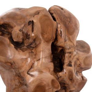 Floor decoration Clemor (m) Hm18301 sphere made of solid teak wood - natural color φ40 cm.