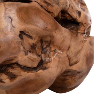 Floor decoration Clemor (m) Hm18301 sphere made of solid teak wood - natural color φ40 cm.