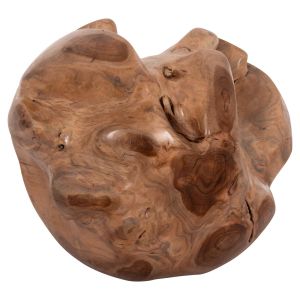 Floor decoration Clemor (s) Hm18300 sphere, made of solid teak wood - natural color φ30 cm.
