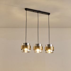 Полилей 3 лампи 3xe27 Max15w 180x1215mm Max15w черно злато Arte Illumina Reliac