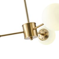 Полилей 3xε27 Max15w 620x730mm бяла мед Arte Illumina Puff