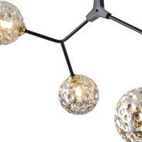 Полилей 5lights 5χg9 Max15w 800χ900mm черно-сиво Arte Illumina Atom
