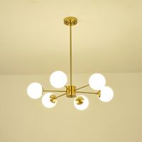 Полилей 6xε27 Max15w 720x730mm бяла мед Arte Illumina Puff
