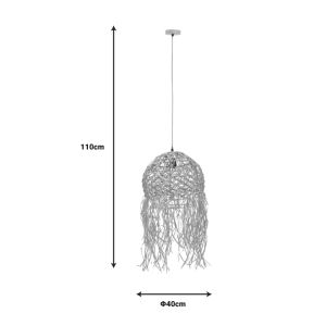 Chandelier Amelon Inart E27 Natural �40x110cm