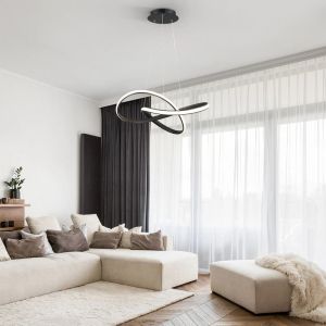 ПОЛИЛЕЙ ARTISUN LED МЕТАЛ С ЧЕРЕН АБАЖУР D56X100СМ
