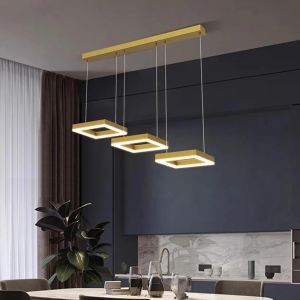 Полилей Benor Led златиста метална 70x20x15см