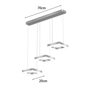 Полилей Benor Led златиста метална 70x20x15см