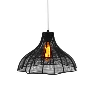 Cage chandelier in copper color with dimensions 35x23cm