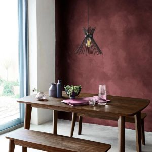Полилей Candle I E27 метал в черен цвят D25x30см