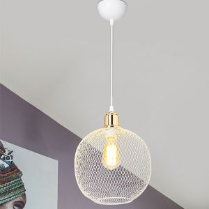 Полилей E27 White-golden D26x70cm