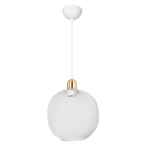 Полилей E27 White-golden D26x70cm