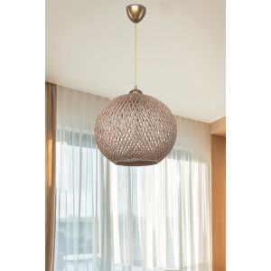 Полилей E27 кафяв D38x75cm