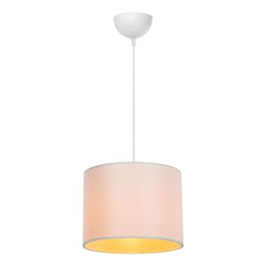 Chandelier E27 color white/cream D22x60cm