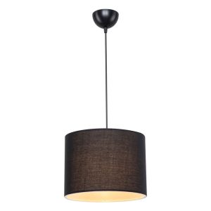 Chandelier E27 black D22x60cm