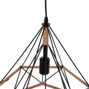 Chandelier Hm4062 black metal with ropes 33x37x128hcm